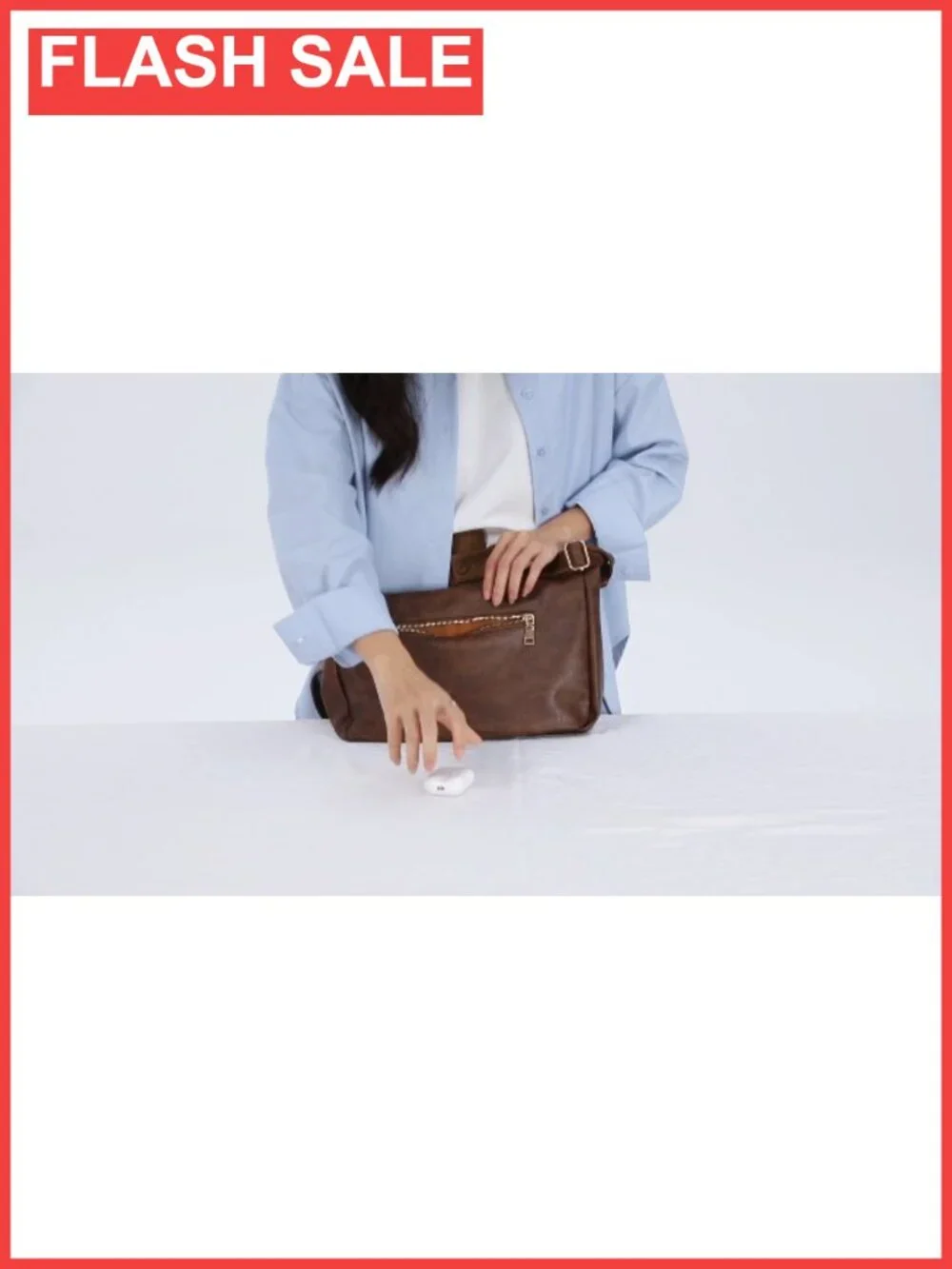 Soft Vegan PU Leather Hobo Shoulder Bag Everyday Purse